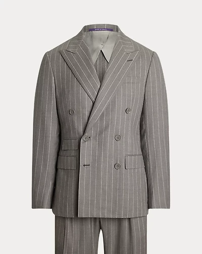 Kent Hand-Tailored Pinstripe Wool Suit