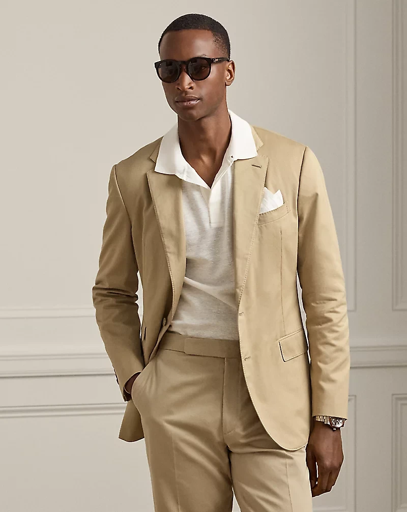 Kent Hand-Tailored Sateen Suit Jacket