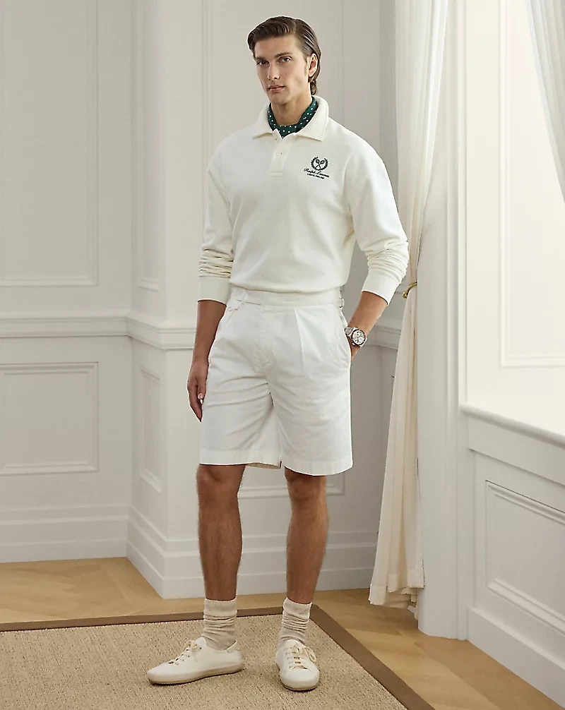Hand-Tailored Stretch Chino Short