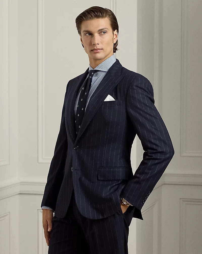 Gregory Hand-Tailored Pinstripe Suit