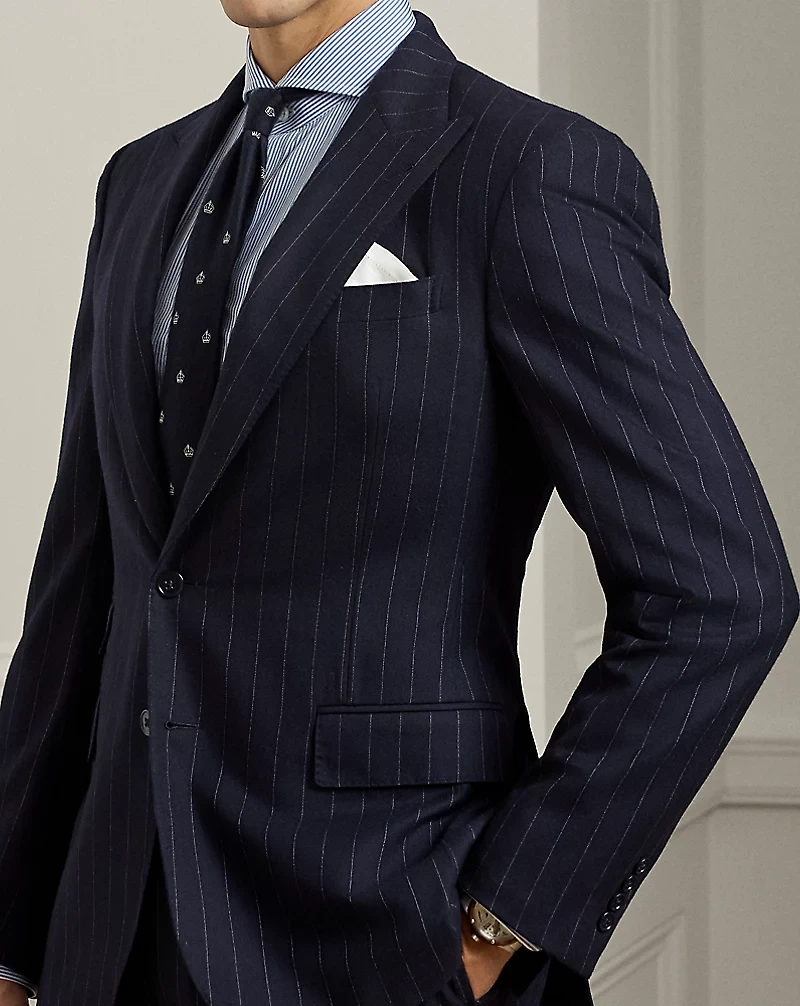 Gregory Hand-Tailored Pinstripe Suit