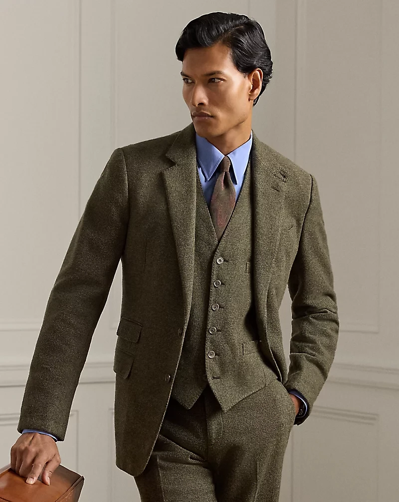 Kent Hand-Tailored Tick-Weave Jacket