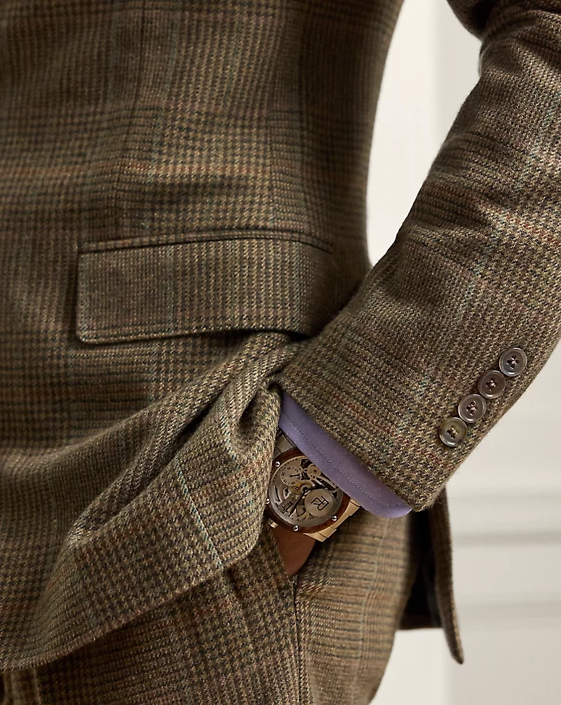 Kent Handmade Plaid Cashmere Jacket