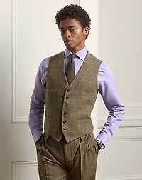 Handmade Plaid Cashmere Vest