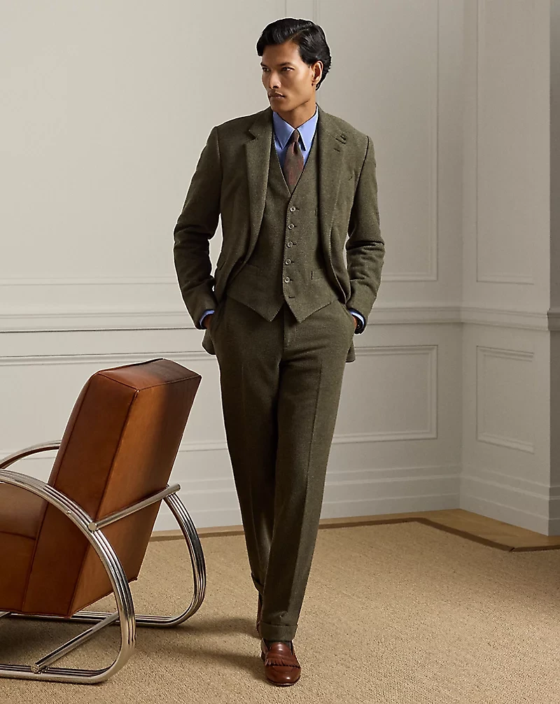 Hand-Tailored Tick-Weave Vest