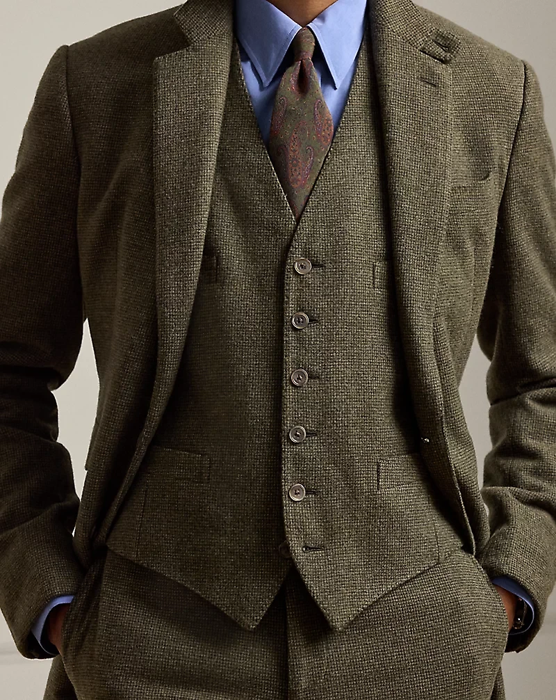 Hand-Tailored Tick-Weave Vest