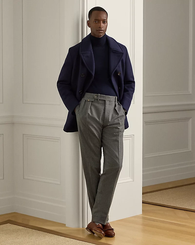 Hand-Tailored Cashmere Peacoat