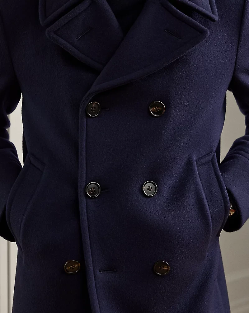 Hand-Tailored Cashmere Peacoat