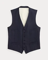 Hand-Tailored Striped Wool Vest