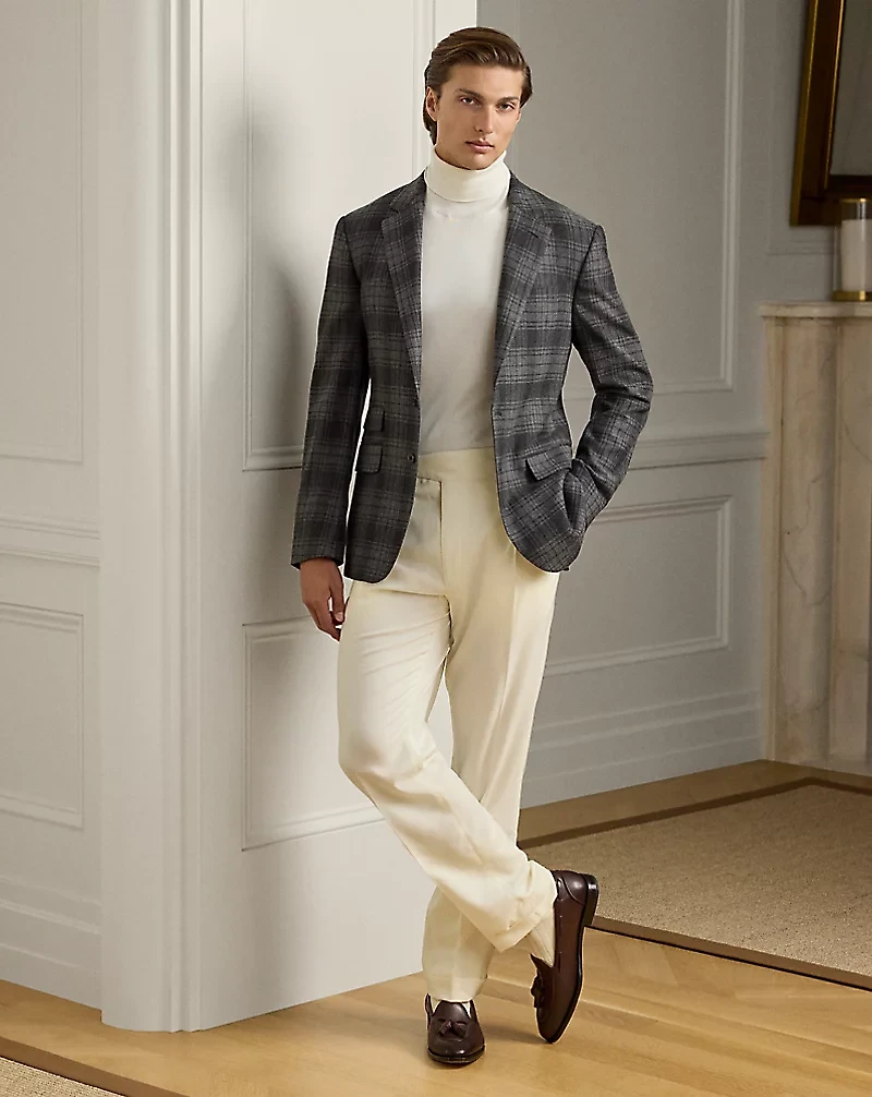 Kent Handmade Plaid Sport Coat