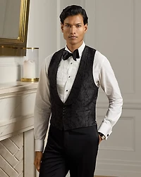 Hand-Tailored Paisley Jacquard Vest