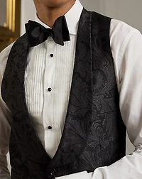 Hand-Tailored Paisley Jacquard Vest