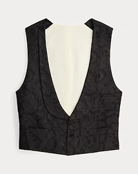Hand-Tailored Paisley Jacquard Vest