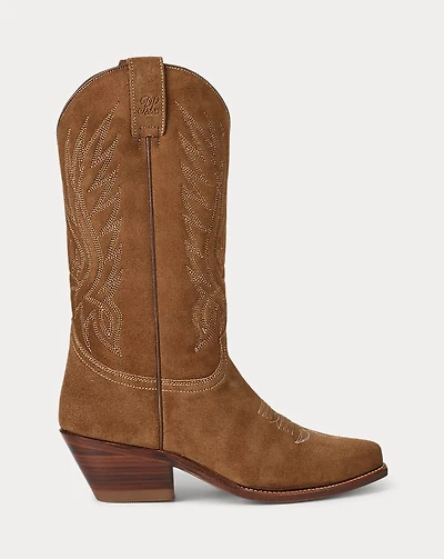 Chilton 40 MM Calf-Suede Cowboy Boot