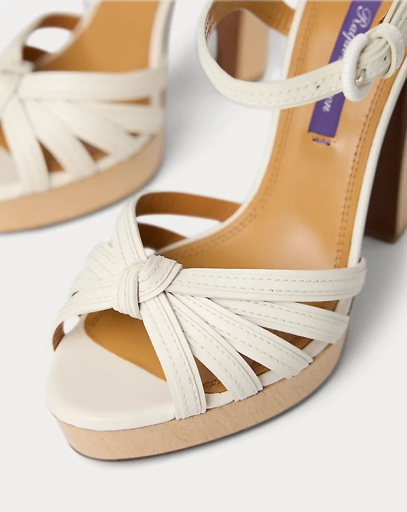 Kieran 125 MM Calfskin Platform Sandal