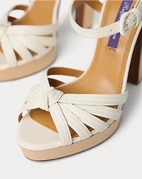 Kieran 125 MM Calfskin Platform Sandal
