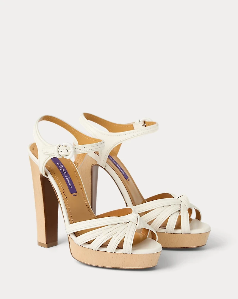Kieran 125 MM Calfskin Platform Sandal