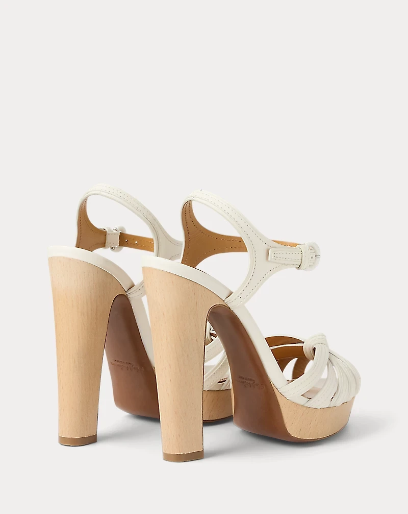 Kieran 125 MM Calfskin Platform Sandal