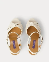Kieran 125 MM Calfskin Platform Sandal