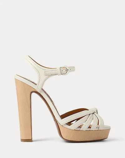 Kieran 125 MM Calfskin Platform Sandal