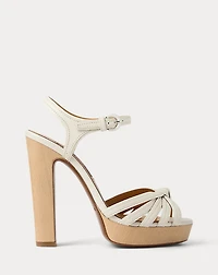 Kieran 125 MM Calfskin Platform Sandal