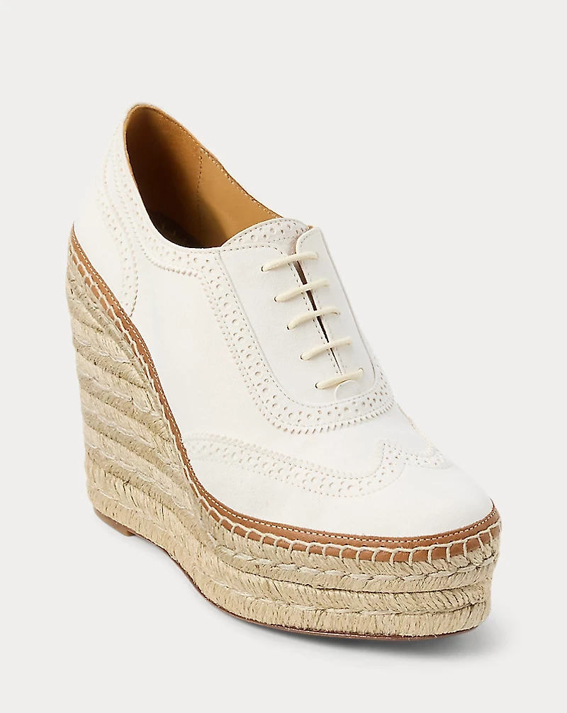 Barlowe 110 MM Goat-Suede Espadrille