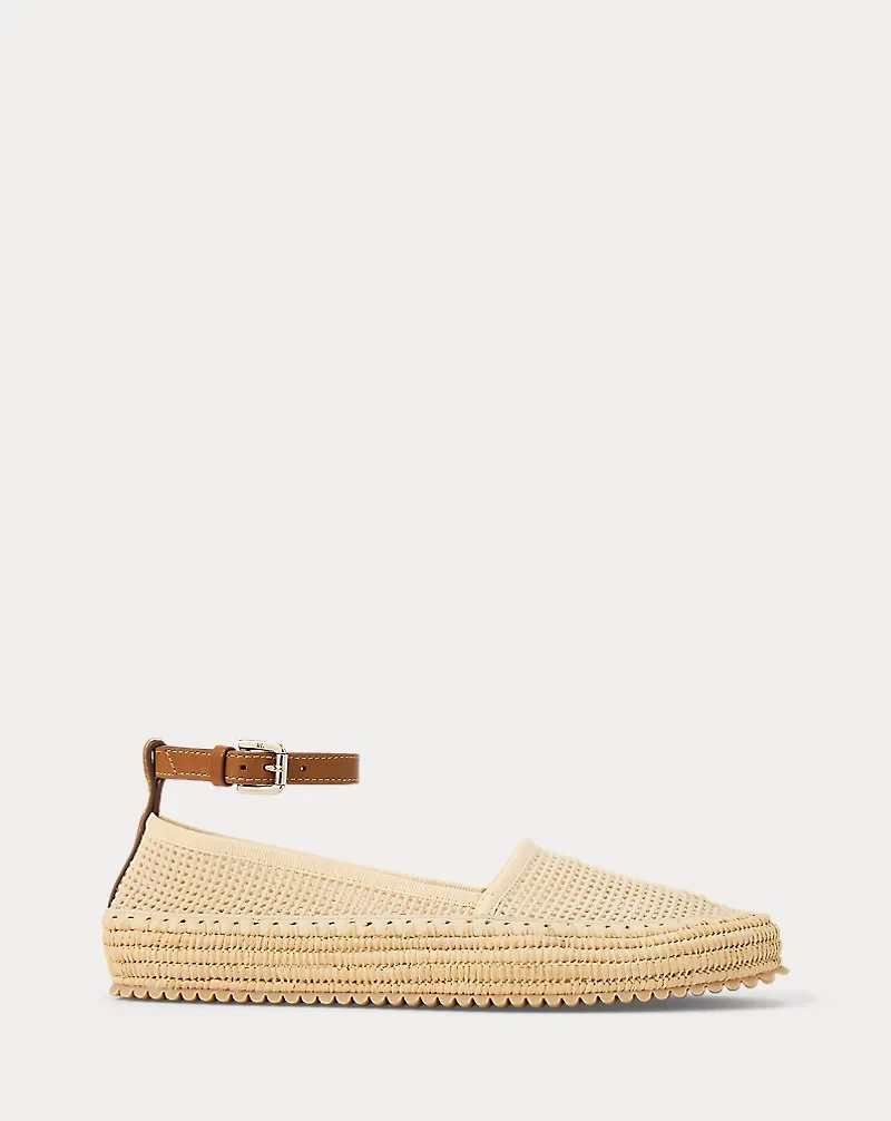 Astred Calfskin-Trim Mesh Flat