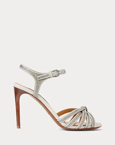 Kieran 95 MM Embellished Suede Sandal