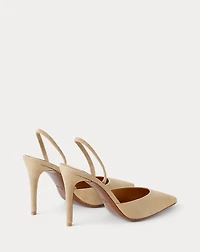 Marcy 95 MM Goat-Suede Slingback Pump