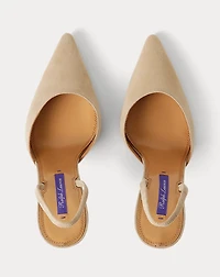 Marcy 95 MM Goat-Suede Slingback Pump
