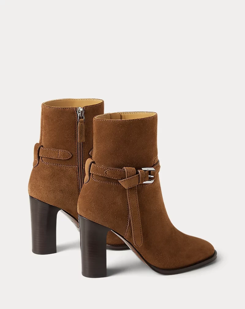 Donnely 90 MM Calf-Suede Bootie