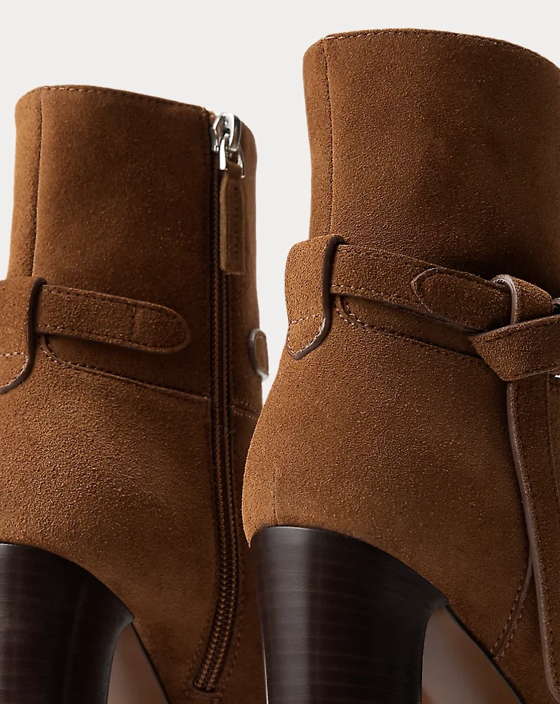 Donnely 90 MM Calf-Suede Bootie