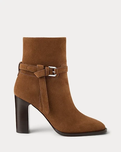 Donnely 90 MM Calf-Suede Bootie