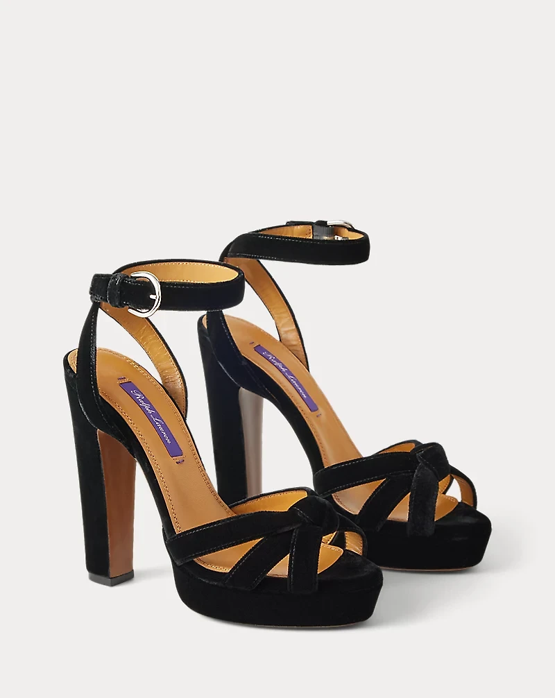 Arding 125 MM Velvet Platform Sandal