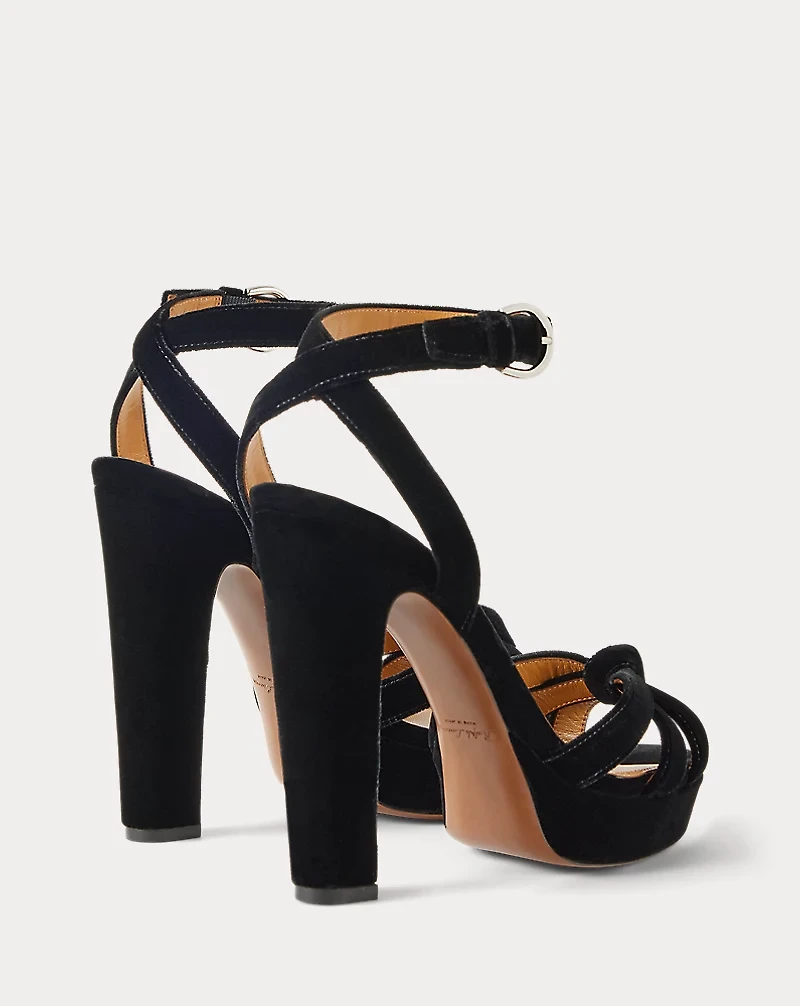 Arding 125 MM Velvet Platform Sandal