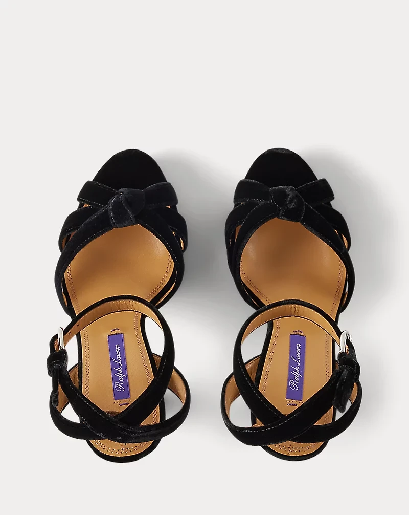 Arding 125 MM Velvet Platform Sandal
