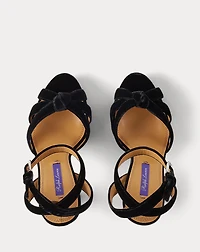 Arding 125 MM Velvet Platform Sandal