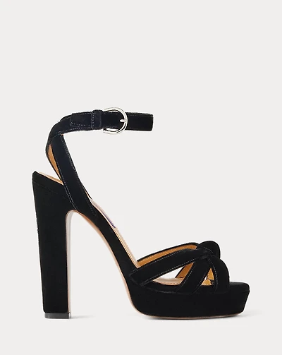 Arding 125 MM Velvet Platform Sandal