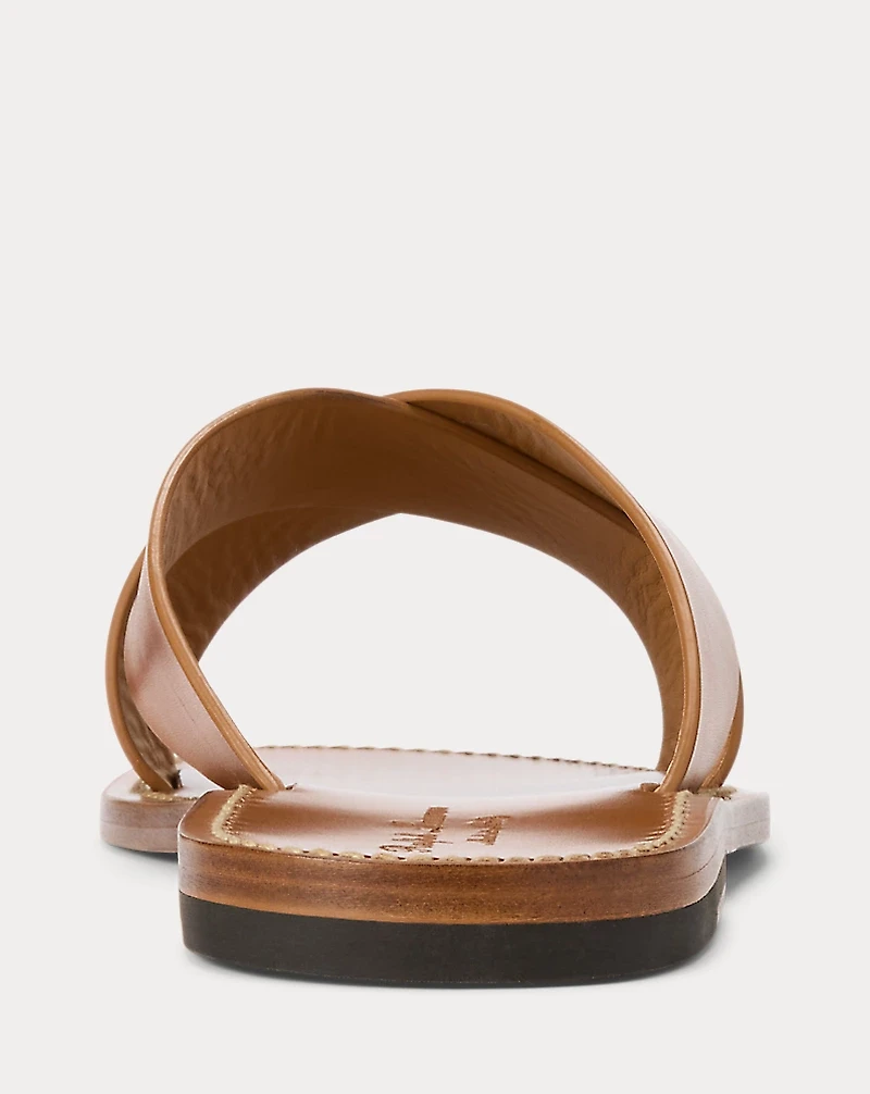 Leather Slide Sandal