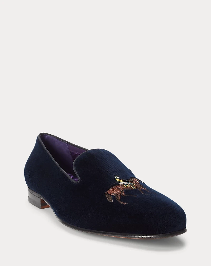 Alonzo Standing Horse Velvet Slipper