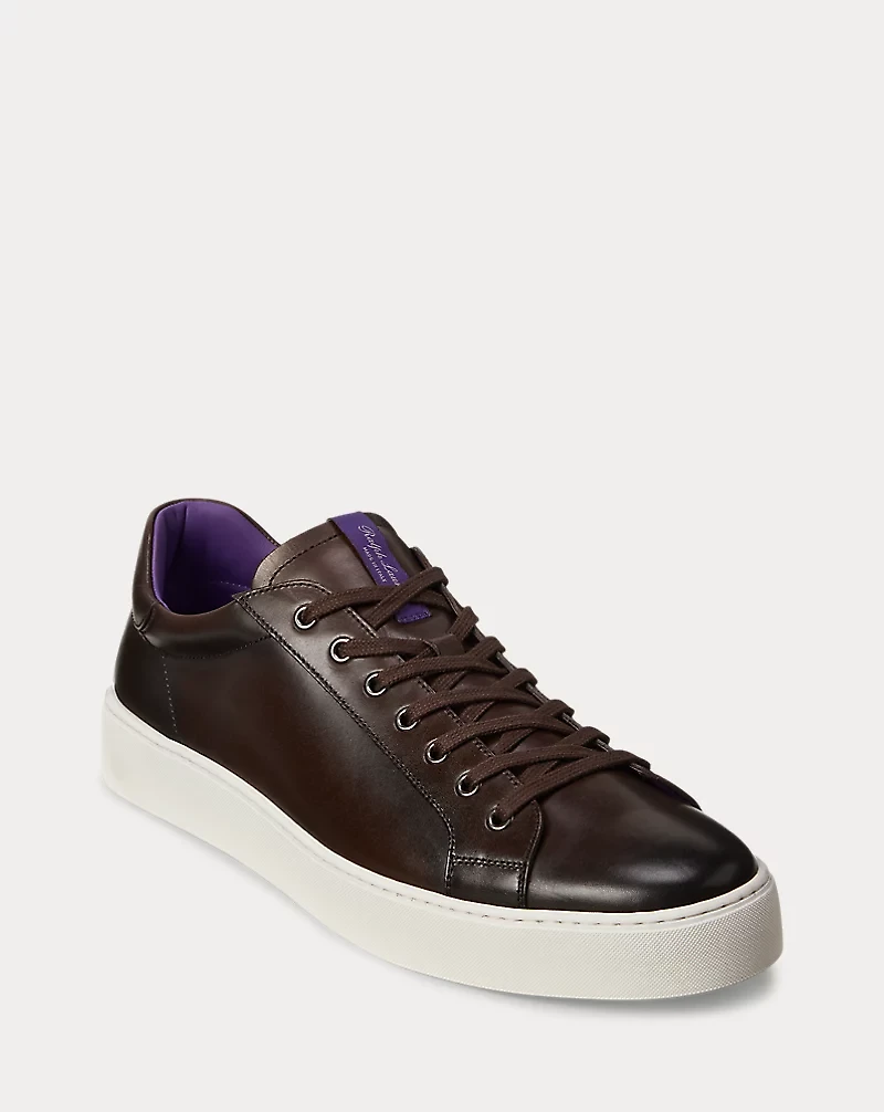 Severn Burnished Calfskin Sneaker