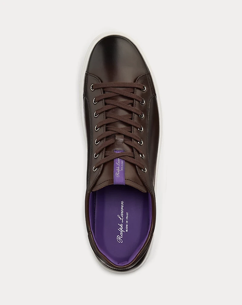 Severn Burnished Calfskin Sneaker