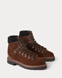 Halpin Shearling-Trim Calf-Suede Boot