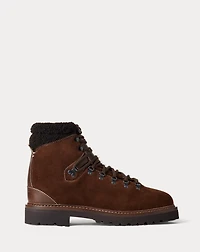Halpin Shearling-Trim Calf-Suede Boot