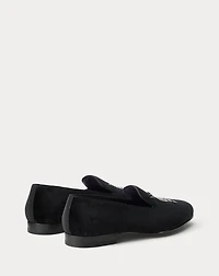 Alonzo Bullion Crest Velvet Slipper
