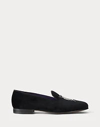 Alonzo Bullion Crest Velvet Slipper