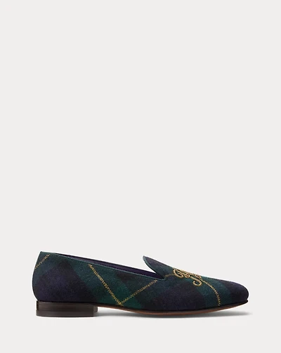 Alonzo Plaid Wool-Blend Slipper