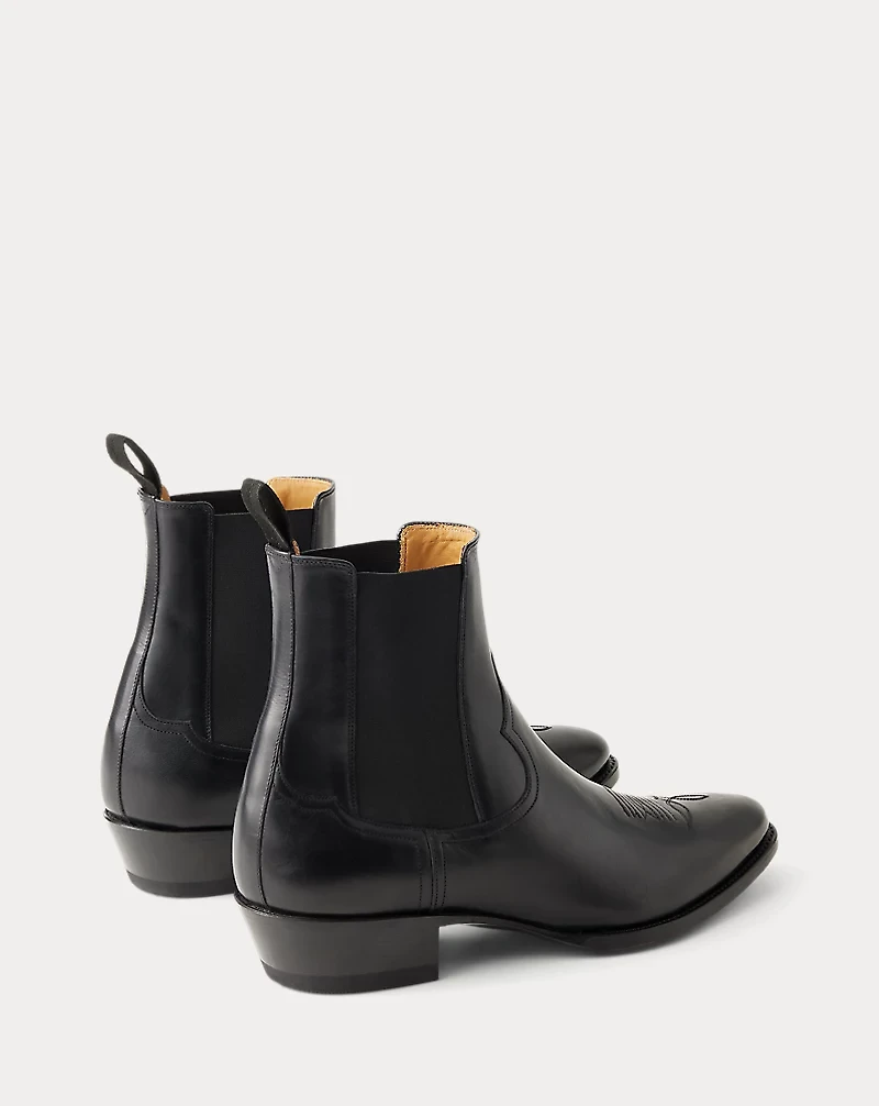 Leather Chelsea Western Boot