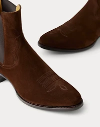 Calf-Suede Chelsea Western Boot