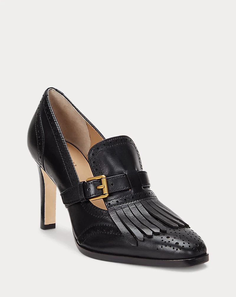 Colleen Perforated Leather Kiltie Pump